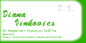 diana vinkovics business card